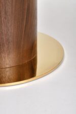 Stół rozkładany GIBSON 90x160 - 220 cm orzechowy / orzech / biały MDF do jadalni - obrazek 6