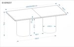 Stół rozkładany EVEREST 100x200 - 300 cm dąb naturalny MDF do jadalni - obrazek 18