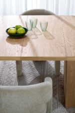 Stół rozkładany GARIBALDI 120x120 - 200 cm dąb naturalny MDF do jadalni - obrazek 12