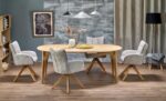 Stół rozkładany MAGNUS 120x120 - 200 cm dąb naturalny MDF do jadalni - obrazek 7