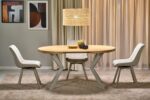 Stół rozkładany PERONI 100x100 - 250 cm kaszmir do jadalni - obrazek 21