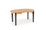 Stół rozkładany SORBUS 100x100 - 200 cm dąb naturalny / czarny MDF do jadalni - obrazek 4