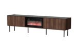 Szafka RTV SOLANO RTV-2 200 cm czarny / orzech MDF do salonu - obrazek 8
