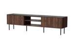 Szafka RTV SOLANO RTV-2 200 cm czarny / orzech MDF do salonu - obrazek 9