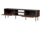 Szafka RTV SOLANO RTV-2 200 cm czarny / orzech MDF do salonu - obrazek 10