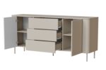 Komoda TIRANTE KM-1 160 cm kaszmir MDF do salonu lub sypialni - obrazek 2