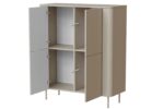 Komoda TIRANTE KM-2 100 cm kaszmir MDF do salonu lub sypialni - obrazek 2