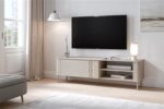 Szafka RTV TIRANTE RTV-1 160 cm kaszmir MDF do salonu - obrazek 5