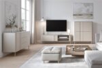 Szafka RTV TIRANTE RTV-1 160 cm kaszmir MDF do salonu - obrazek 9