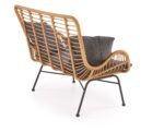 Sofa IKARO XL rattan syntetyczny naturalny / popielaty zestaw 2 szt do salonu - obrazek 12