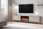 Szafka RTV TIRANTE RTV-2 200 cm kaszmir MDF do salonu - obrazek 6