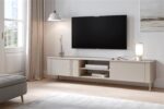 Szafka RTV TIRANTE RTV-2 200 cm kaszmir MDF do salonu - obrazek 5