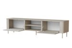 Szafka RTV TIRANTE RTV-2 200 cm kaszmir MDF do salonu - obrazek 3