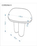 Ława CORDINA S 50x50 cm brązowy MDF do salonu - obrazek 18