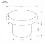Ława LOARA 80x80 cm kaszmir MDF do salonu - obrazek 10