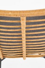 Fotel wypoczynkowy IKARO rattan syntetyczny naturalny / popielaty zestaw 4 szt do salonu - obrazek 11