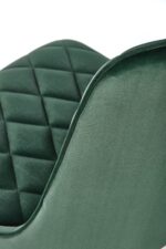 Krzesło K450 tapicerowane velvet ciemny zielony do jadalni - obrazek 2