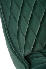 Krzesło K450 tapicerowane velvet ciemny zielony do jadalni - obrazek 4