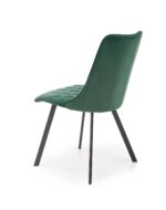 Krzesło K450 tapicerowane velvet ciemny zielony do jadalni - obrazek 7