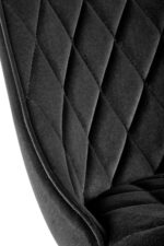 Krzesło K450 tapicerowane velvet czarny do jadalni - obrazek 4