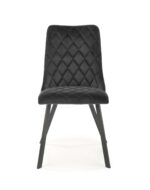 Krzesło K450 tapicerowane velvet czarny do jadalni - obrazek 7