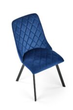 Krzesło K450 tapicerowane velvet granatowy do jadalni - obrazek 5