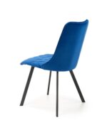 Krzesło K450 tapicerowane velvet granatowy do jadalni - obrazek 7