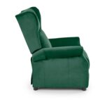 Fotel rozkładany AGUSTIN 2 75 cm ciemny zielony velvet BLUVEL z funkcją relax - obrazek 2