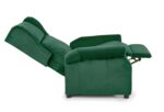 Fotel rozkładany AGUSTIN 2 75 cm ciemny zielony velvet BLUVEL z funkcją relax - obrazek 3