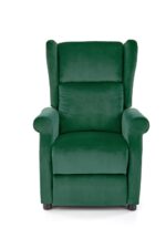 Fotel rozkładany AGUSTIN 2 75 cm ciemny zielony velvet BLUVEL z funkcją relax - obrazek 4