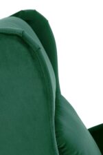 Fotel rozkładany AGUSTIN 2 75 cm ciemny zielony velvet BLUVEL z funkcją relax - obrazek 6