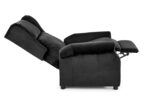 Fotel rozkładany AGUSTIN 2 75 cm czarny velvet BLUVEL z funkcją relax - obrazek 4