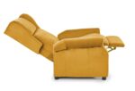 Fotel rozkładany AGUSTIN 2 75 cm musztardowy velvet BLUVEL z funkcją relax - obrazek 5