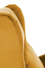 Fotel rozkładany AGUSTIN 2 75 cm musztardowy velvet BLUVEL z funkcją relax - obrazek 6