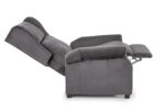 Fotel rozkładany AGUSTIN 2 75 cm popielaty velvet BLUVEL z funkcją relax - obrazek 4