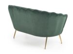 Fotel wypoczynkowy AMORINITO XL 127 cm zielony velvet do salonu - obrazek 2