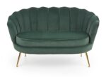 Fotel wypoczynkowy AMORINITO XL 127 cm zielony velvet do salonu - obrazek 6