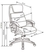 Fotel gabinetowy SIDNEY 65 cm czarny do biura i gabinetu - obrazek 7