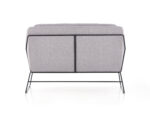 Fotel wypoczynkowy SOFT 2 XL 125 cm jasny popielaty / czarny do salonu - obrazek 2