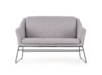 Fotel wypoczynkowy SOFT 2 XL 125 cm jasny popielaty / czarny do salonu - obrazek 9