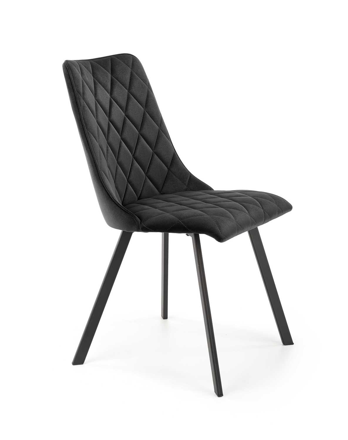 product-1728-1.jpg Krzesło K450 tapicerowane velvet czarny do jadalni - obrazek 1