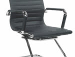 Fotel gabinetowy PRESTIGE SKID eco skóra czarny do biura