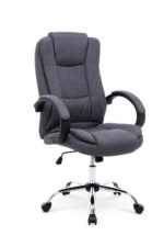 Fotel gabinetowy RELAX 2 TILT tapicerowany ciemny popiel do biura