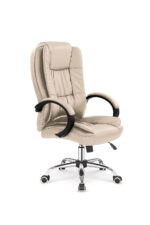 Fotel gabinetowy RELAX TILT eco skóra beżowy do biura