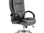 Fotel gabinetowy RELAX 64 cm popielaty do biura i gabinetu