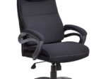 Fotel gabinetowy SIDNEY 65 cm czarny do biura i gabinetu