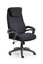 Fotel gabinetowy SIDNEY 65 cm czarny do biura i gabinetu