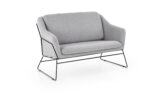 Fotel wypoczynkowy SOFT 2 XL 125 cm jasny popielaty / czarny do salonu
