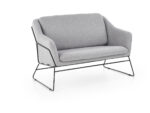 Fotel wypoczynkowy SOFT 2 XL 125 cm jasny popielaty / czarny do salonu