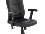 Fotel gabinetowy STILO 66 cm czarny do biura i gabinetu